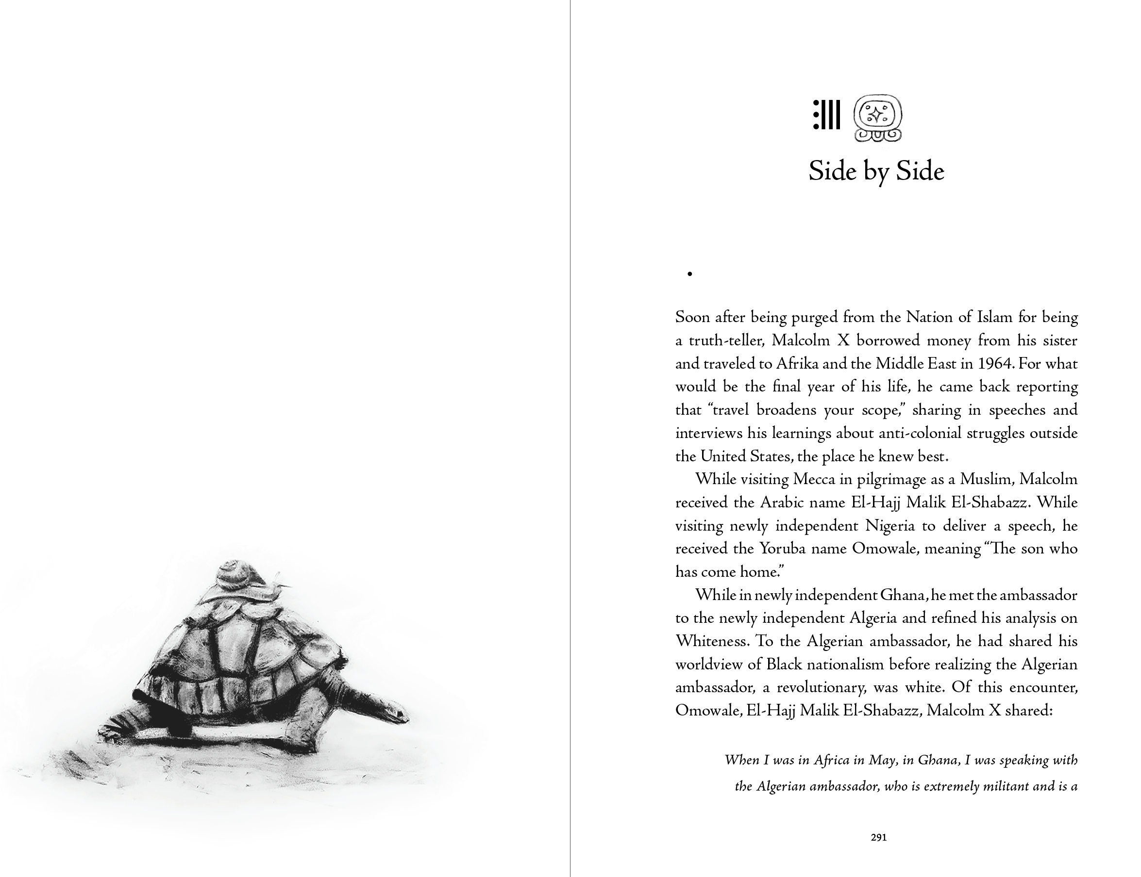 First spread of Chapter 18 - "Side by Side"