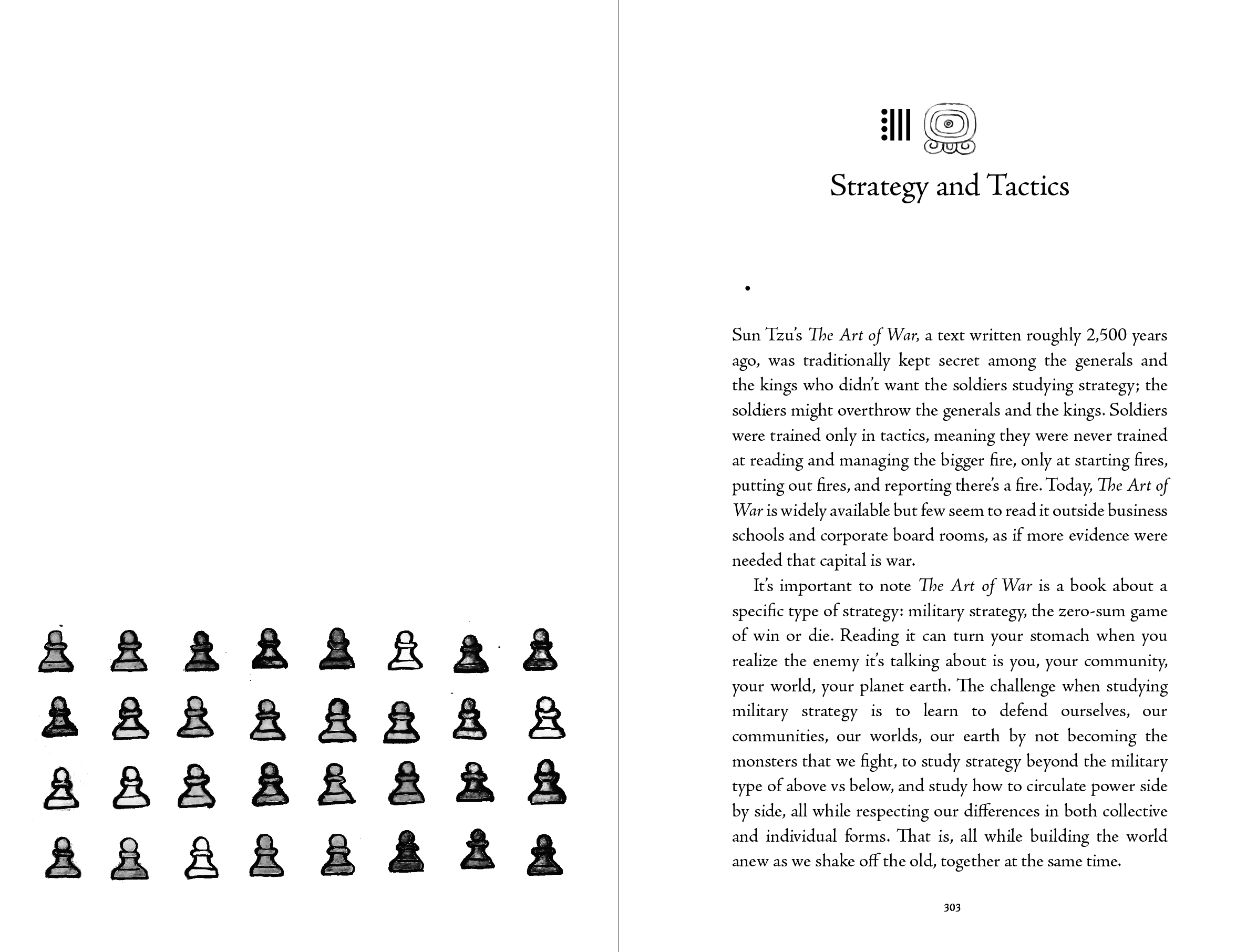 First spread of Chapter 19 - "Strategy and Tactics" 