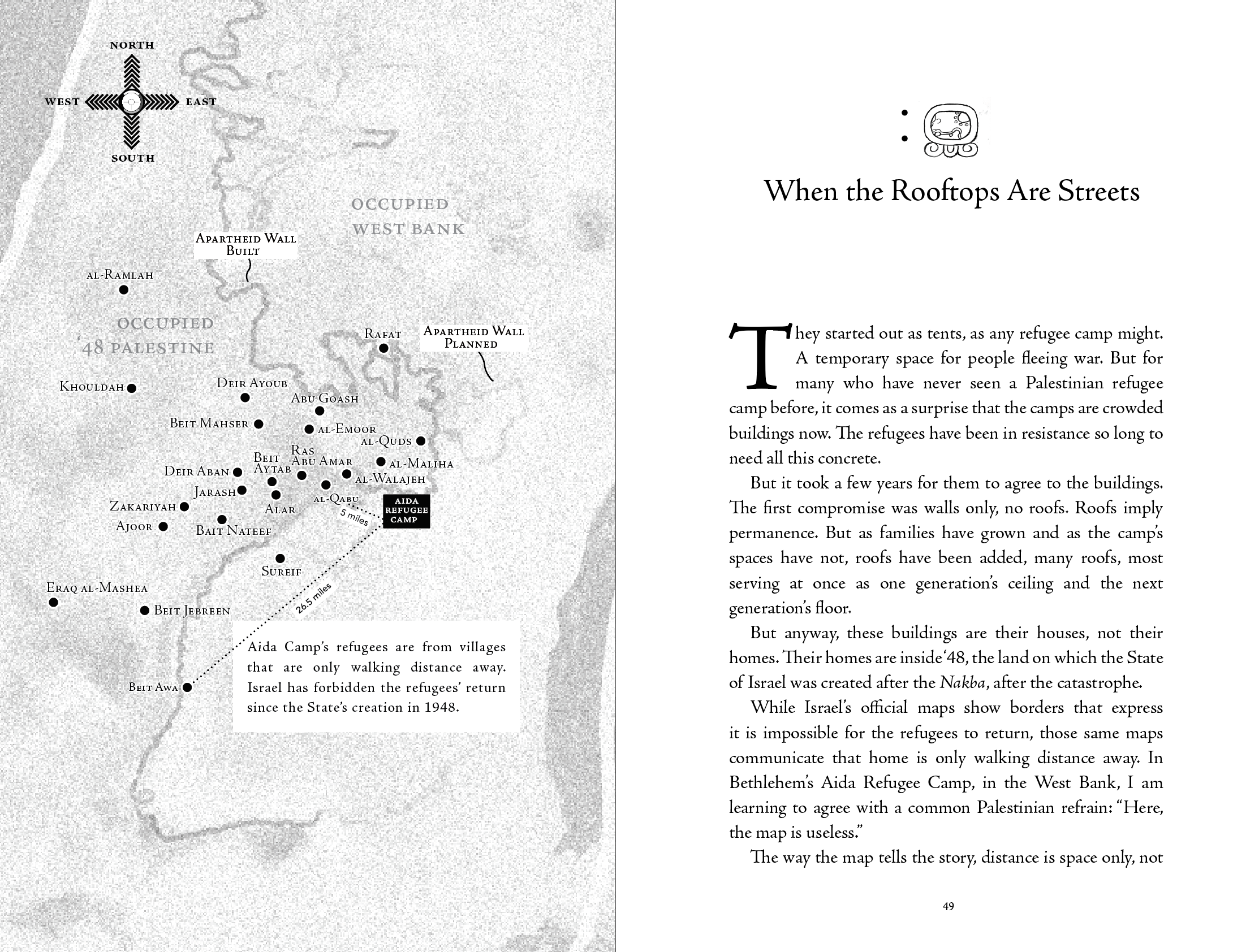 First spread of Chapter 2 - "When the Rooftops Are Streets"