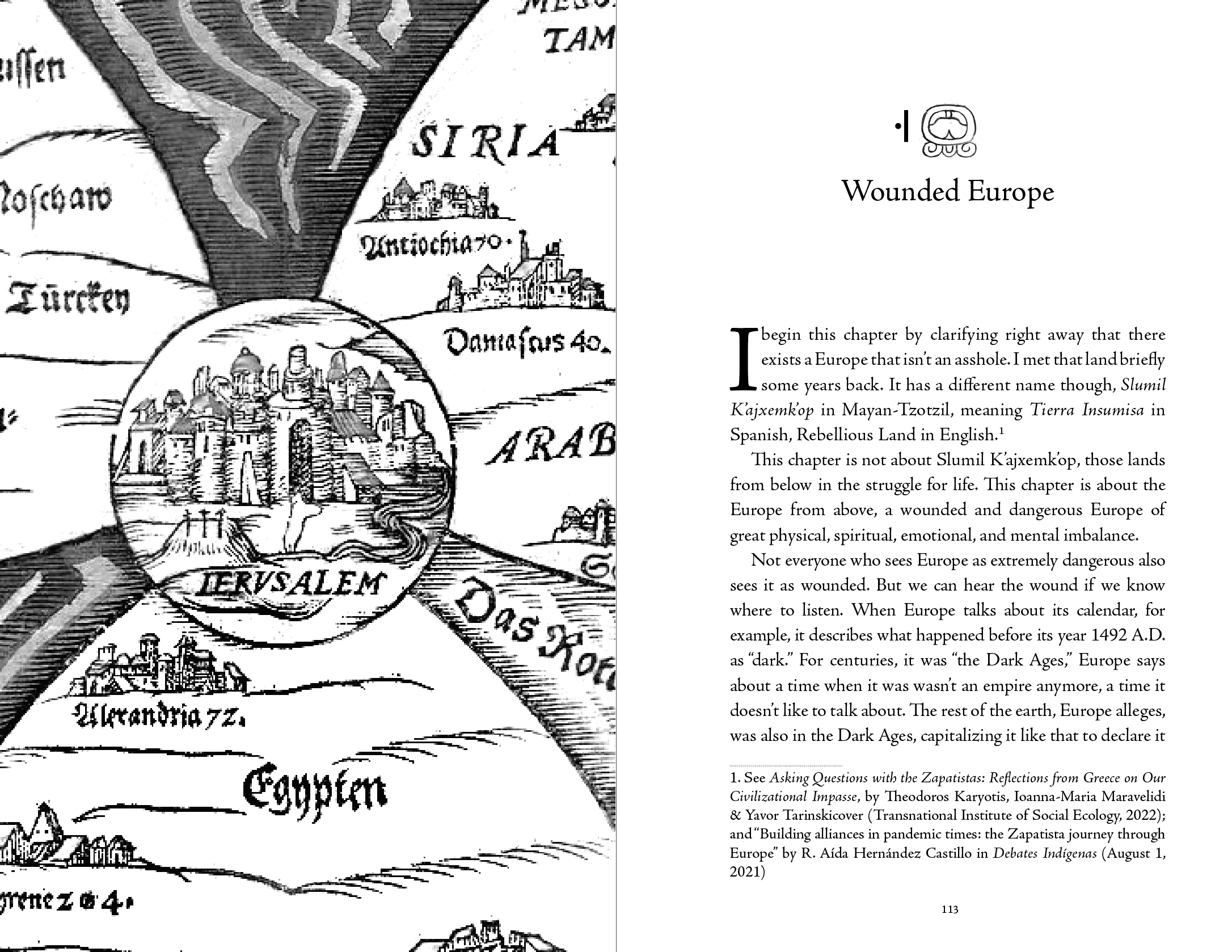 First spread of Chapter 6 - "Wounded Europe" 